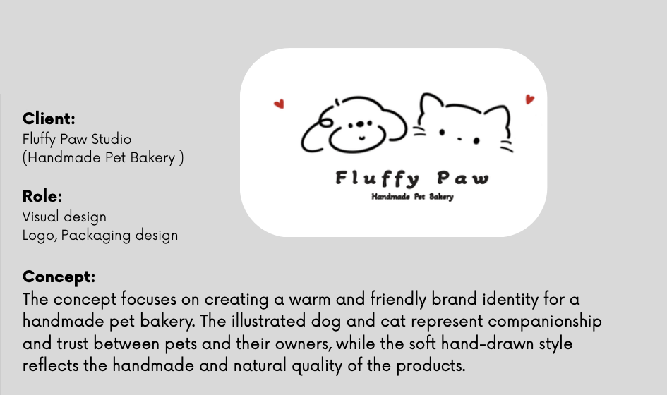 Fluffy Paw Studio logo and brand concept